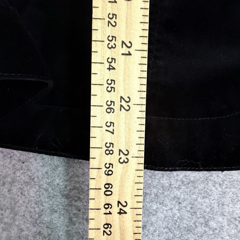 Black Velvet Button‎ Front Jacket Women's XL Western Shacket - Picture 6 of 7